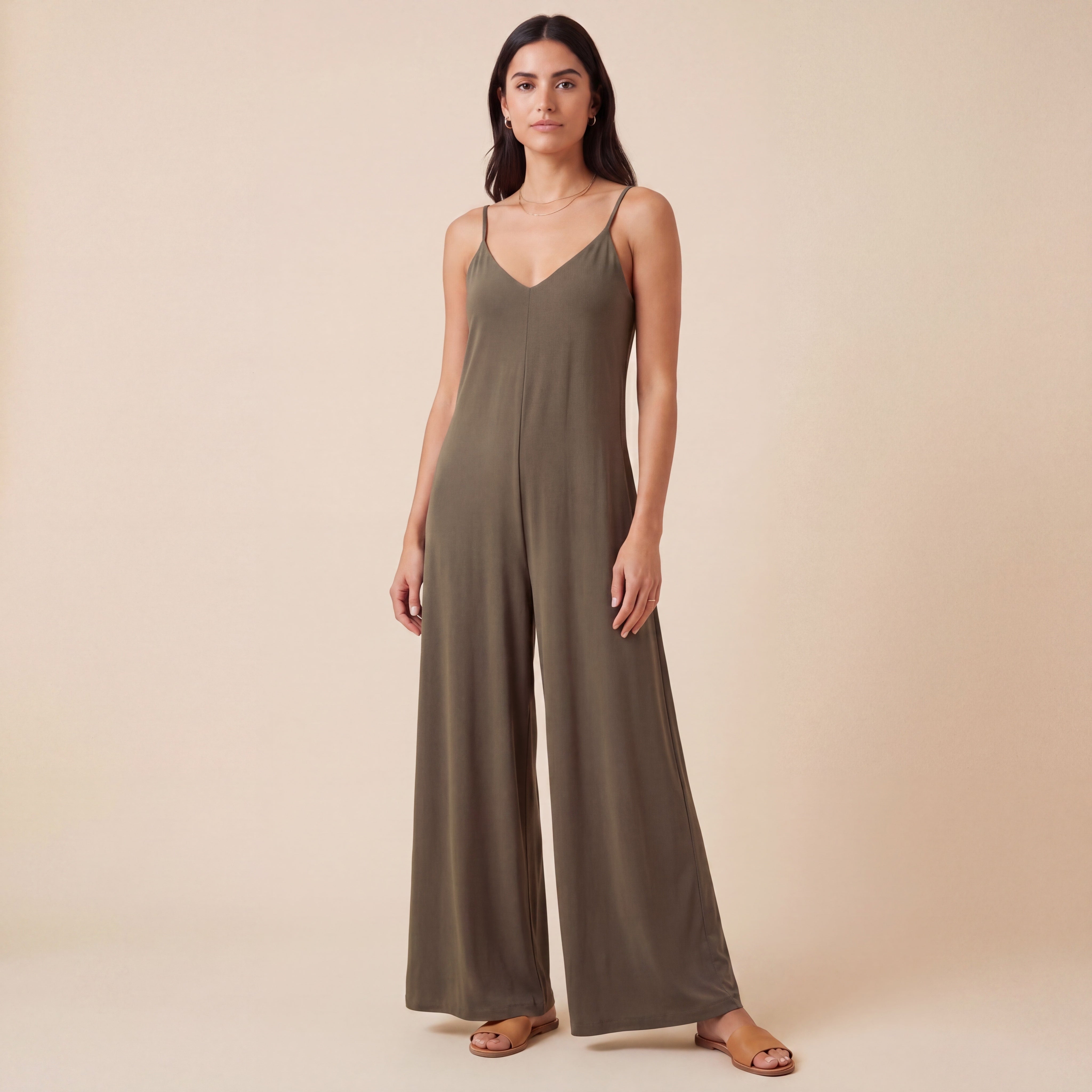 Cha-Cha Jump Suit - Khaki