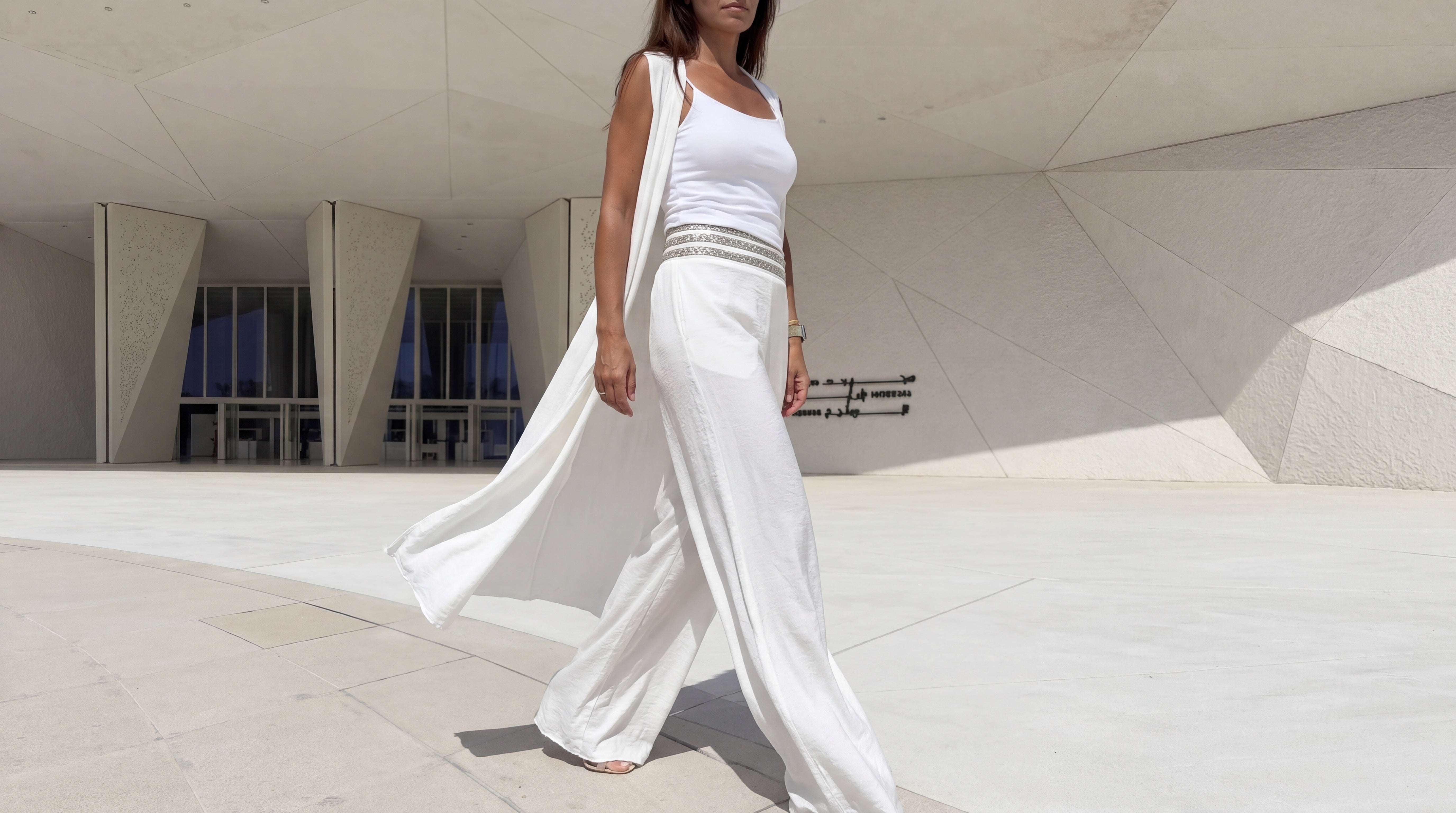 Sleveless Gillet - Ivory