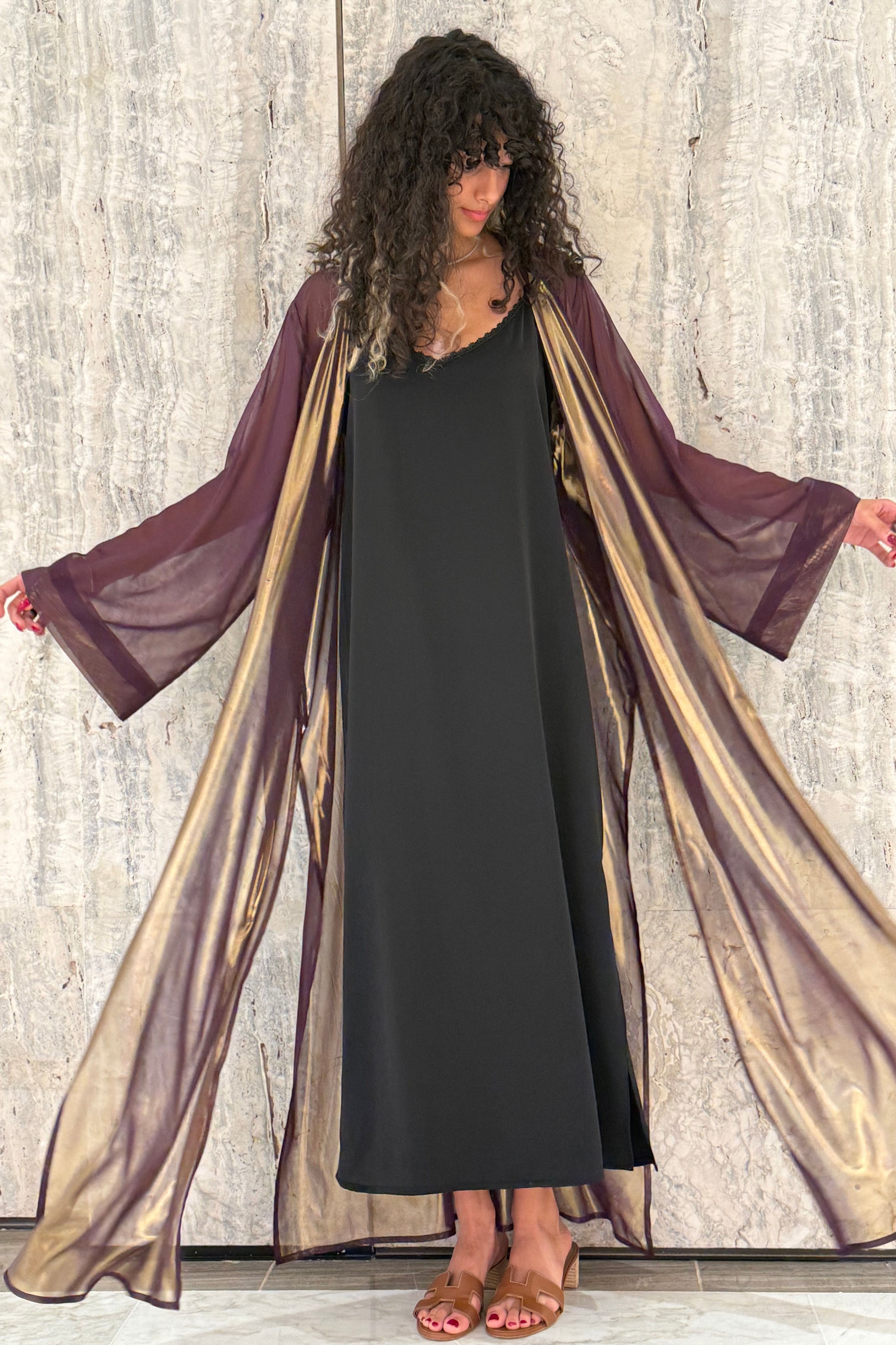 Iconic Chiffon Gilet – Purple