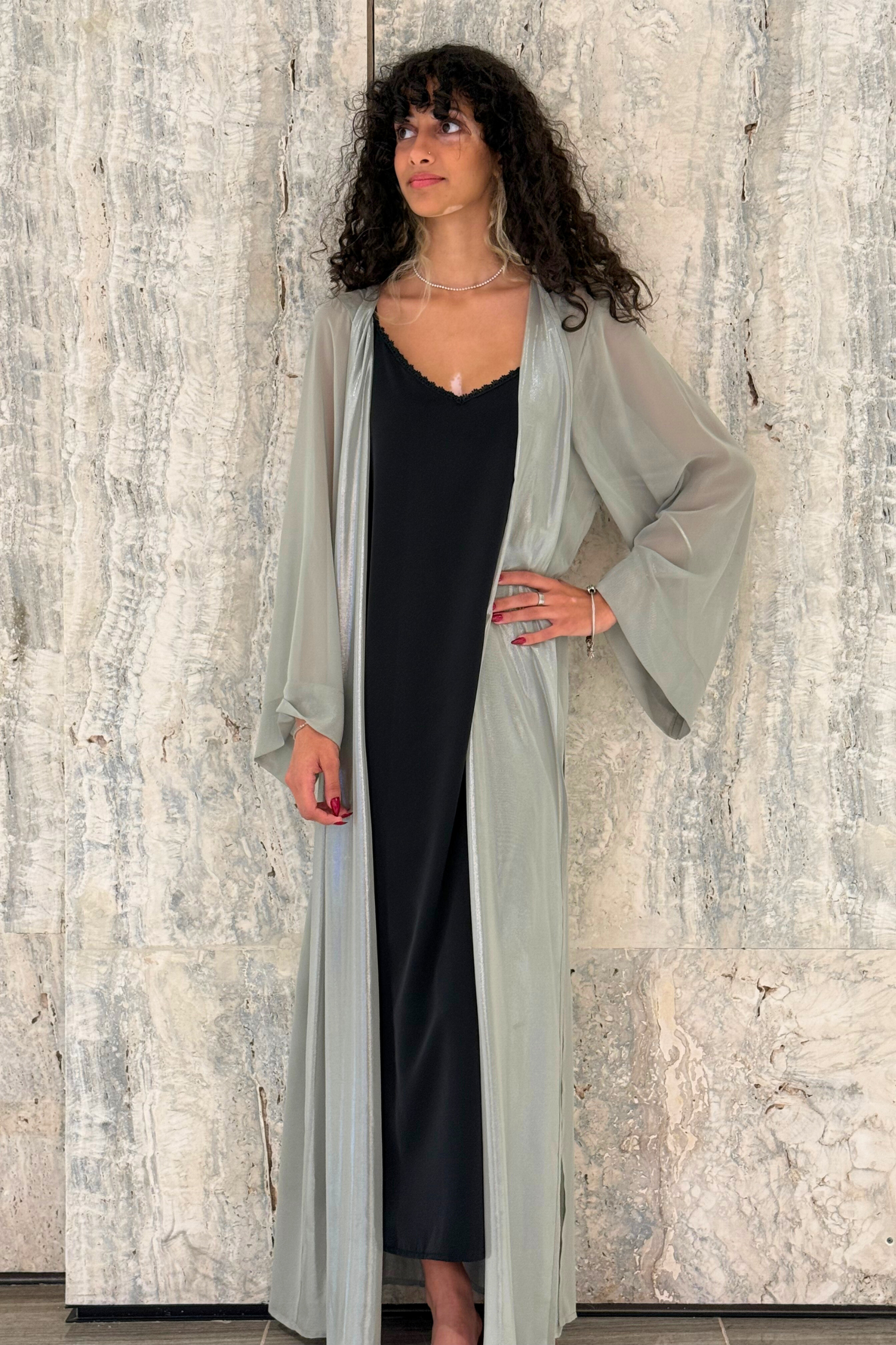 Iconic Chiffon Gilet – Soft Green