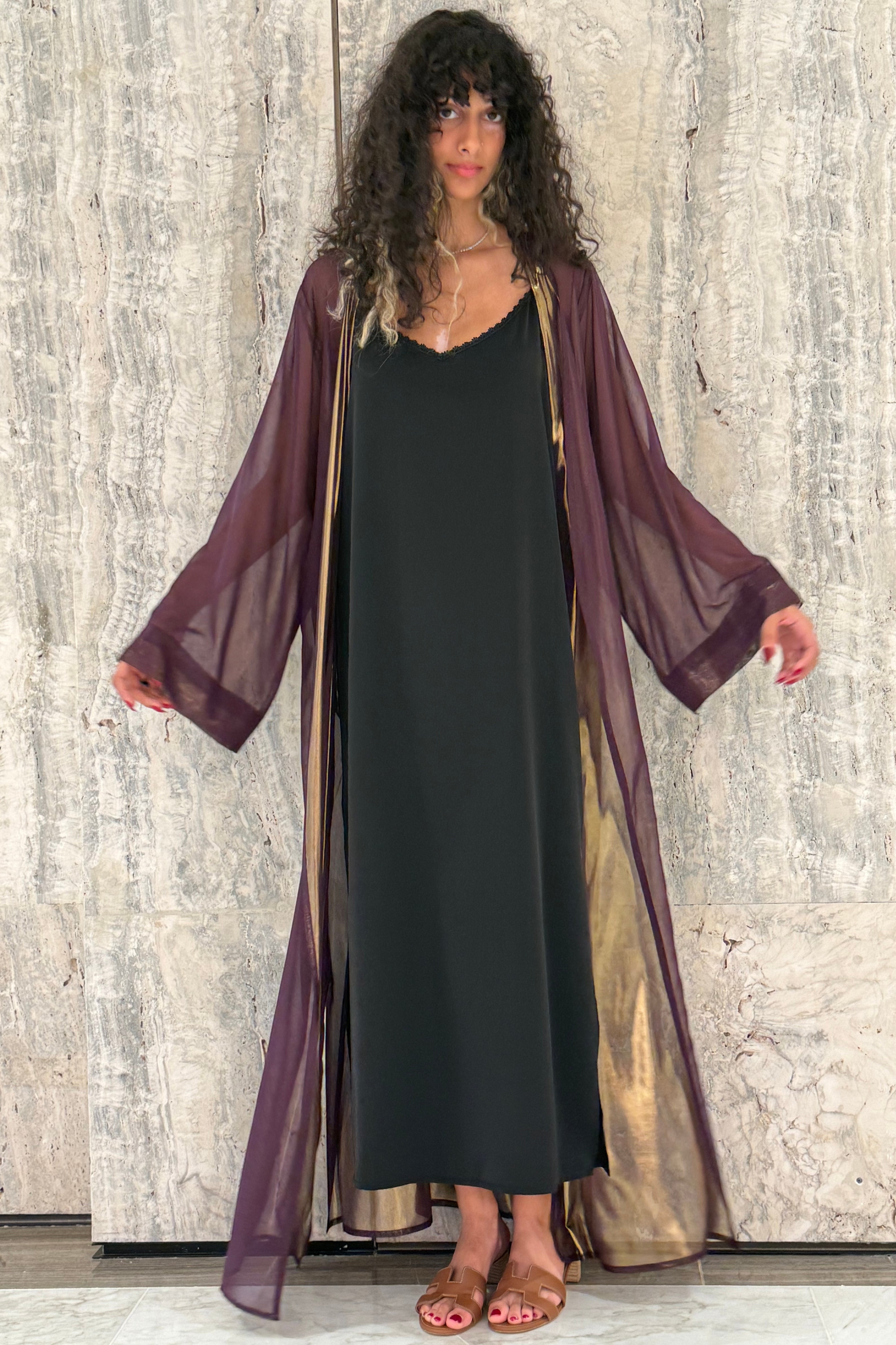 Iconic Chiffon Gilet – Purple