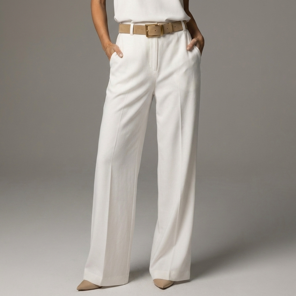 Essential Elegant Tailored Trouser - Ivory