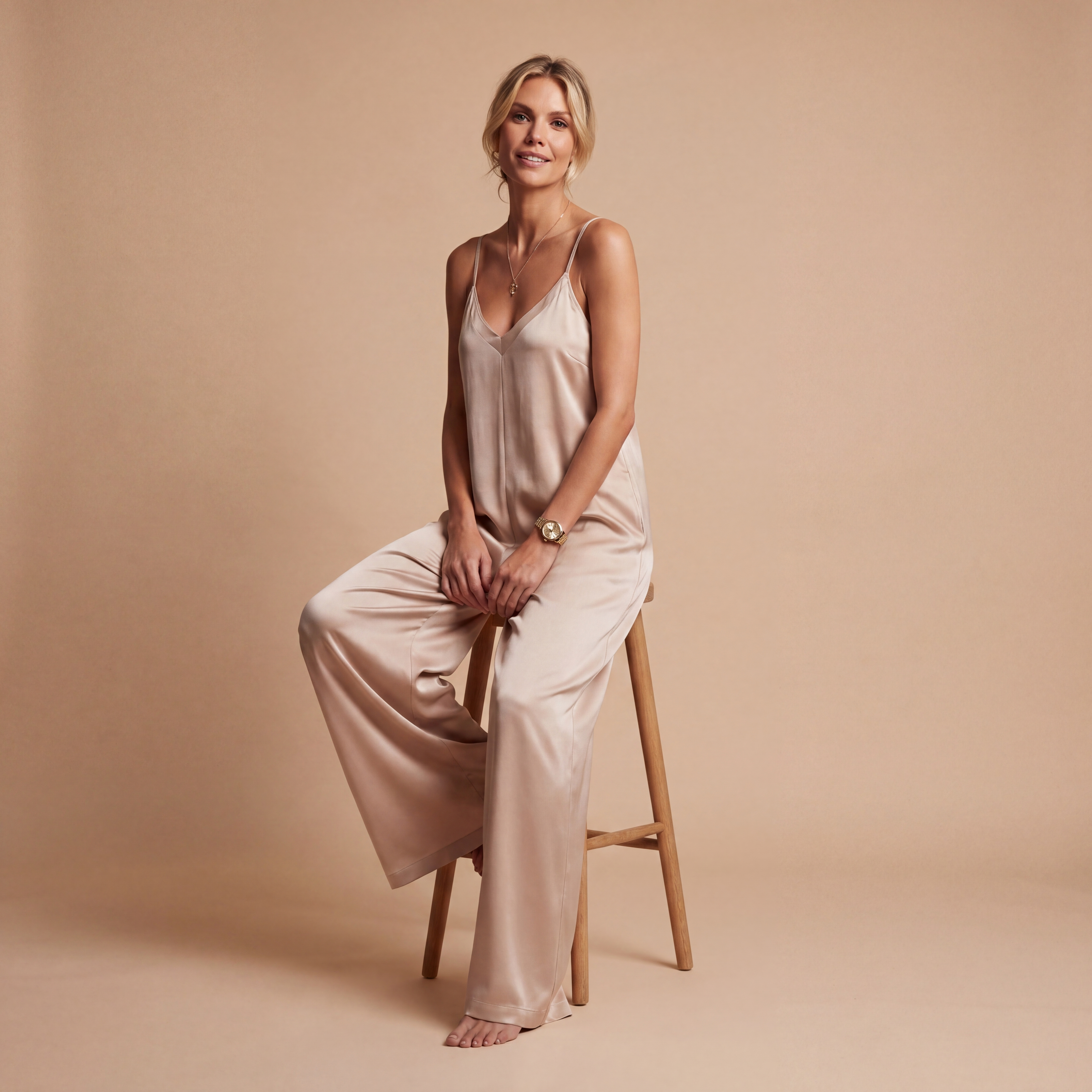 Cha Cha Jumpsuit - Soft Champagne