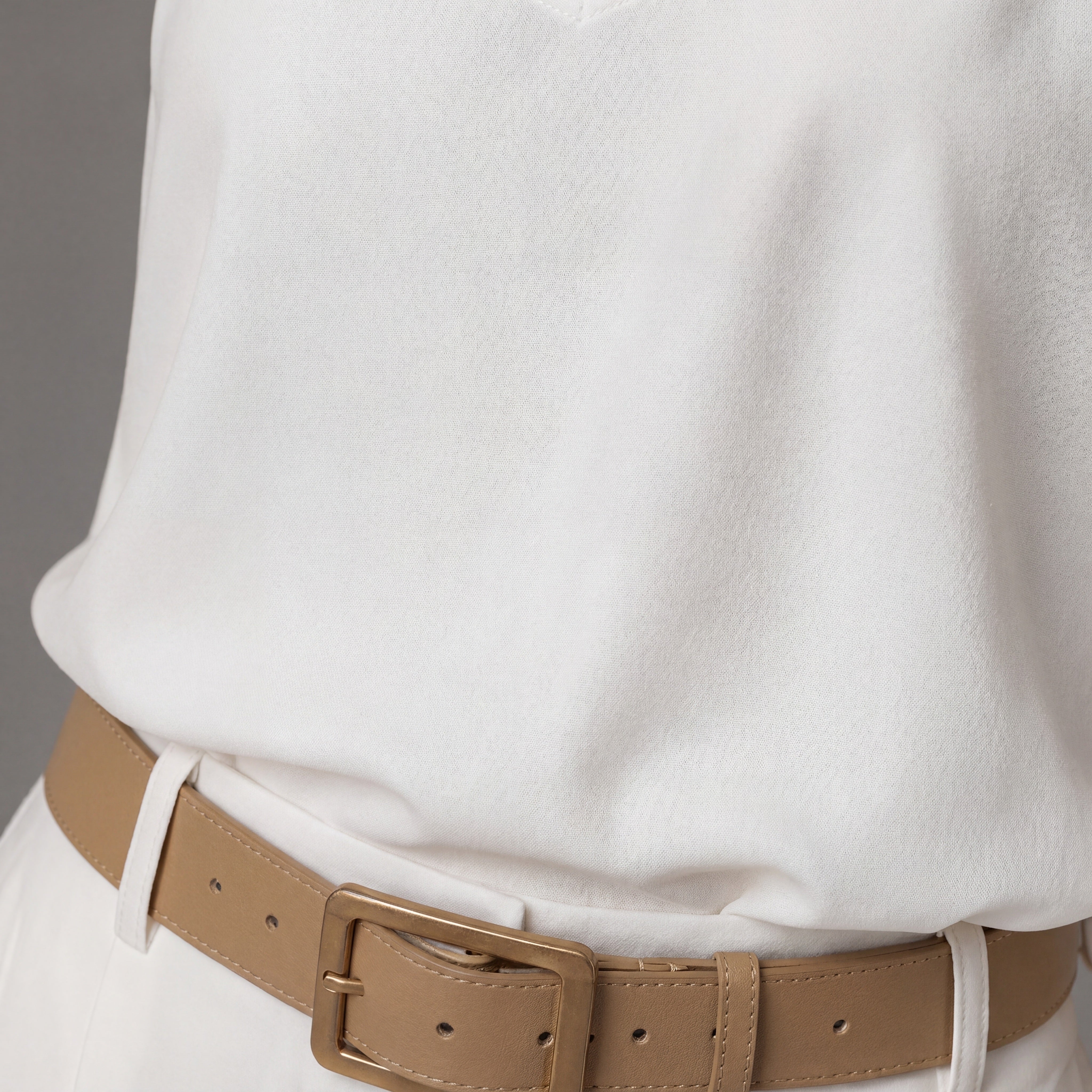 Essential Elegant Vest Top - Ivory