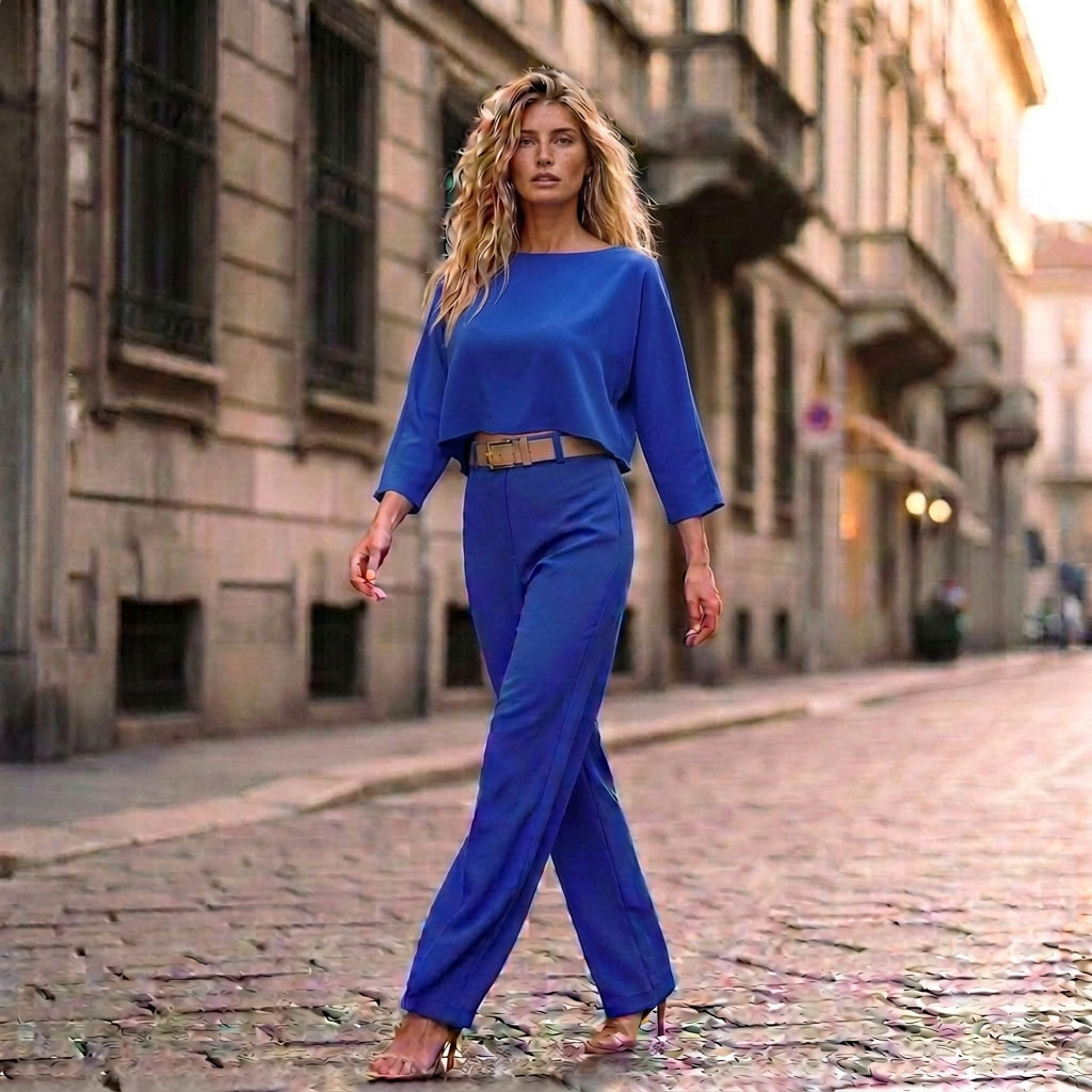Essential Tailored Trouser — Cobalt Blue