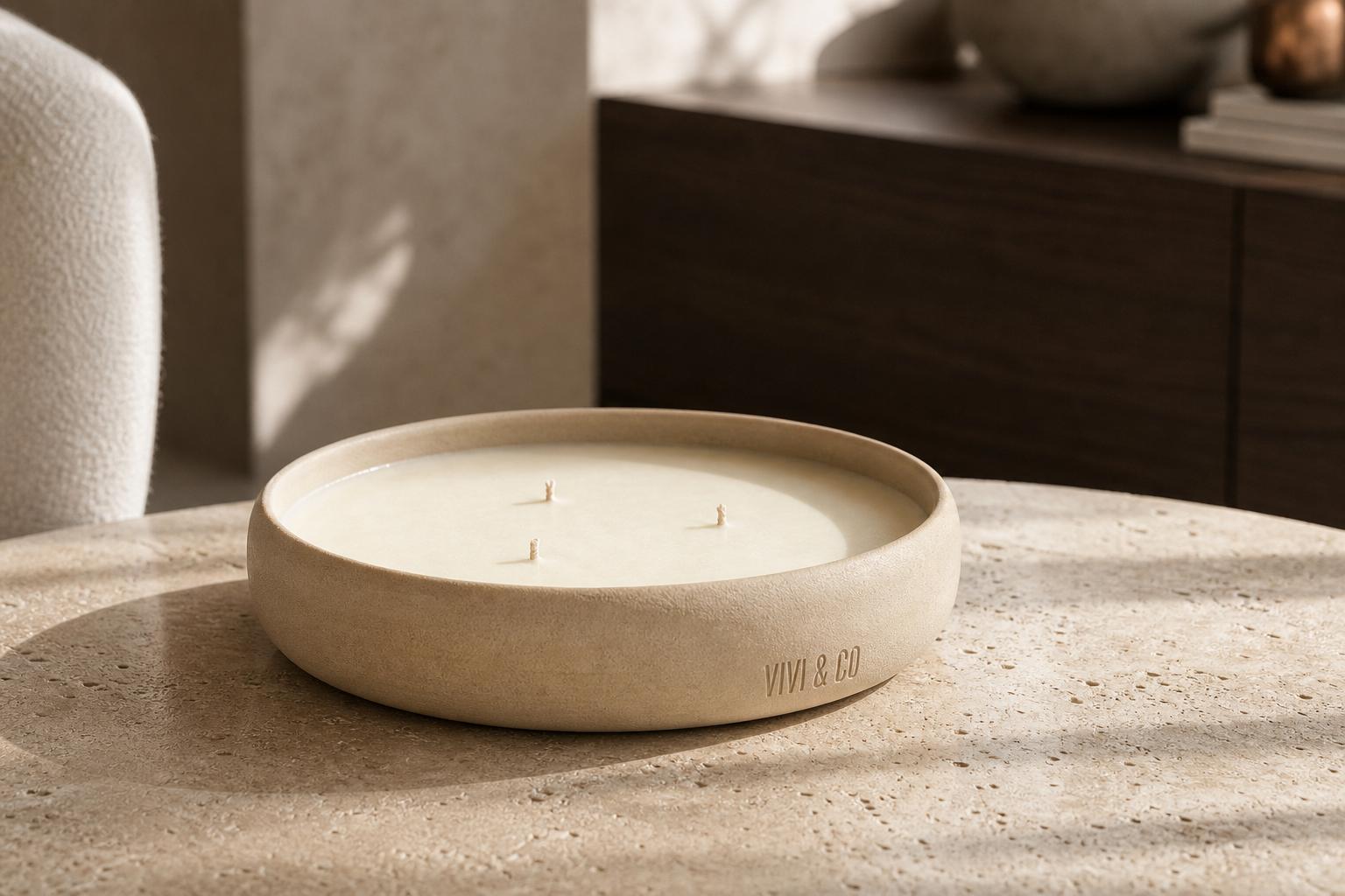 Provence House Candle - 3 wick Lavender & Bergamot
