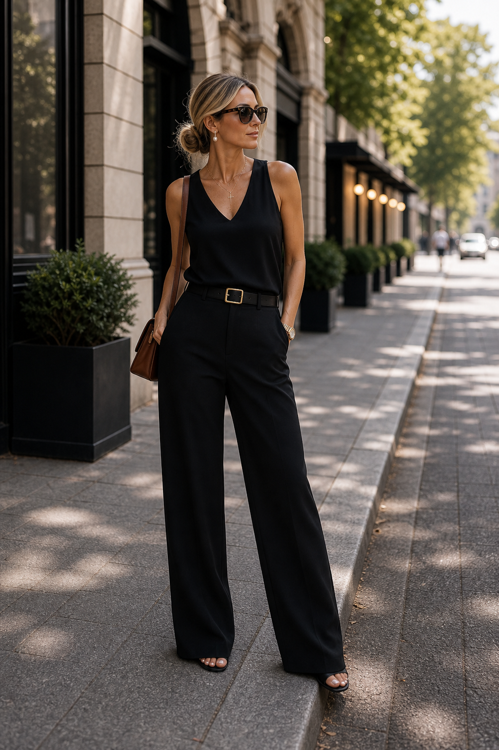Essential Tailored Trouser -  Black